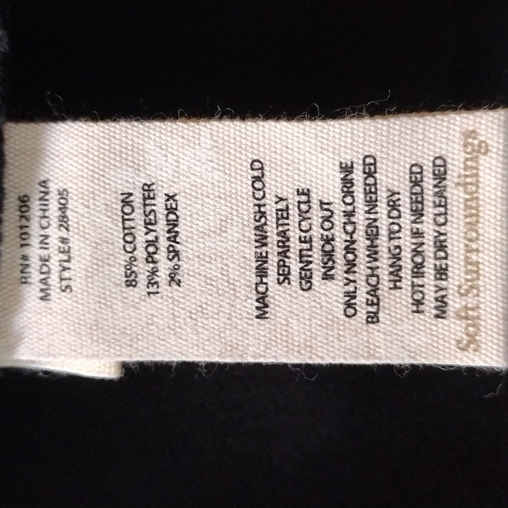 Soft Surroundings Pants Size Large Color Black - image 4